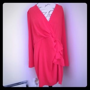 ASOS Design Origami Sexy Red Dress